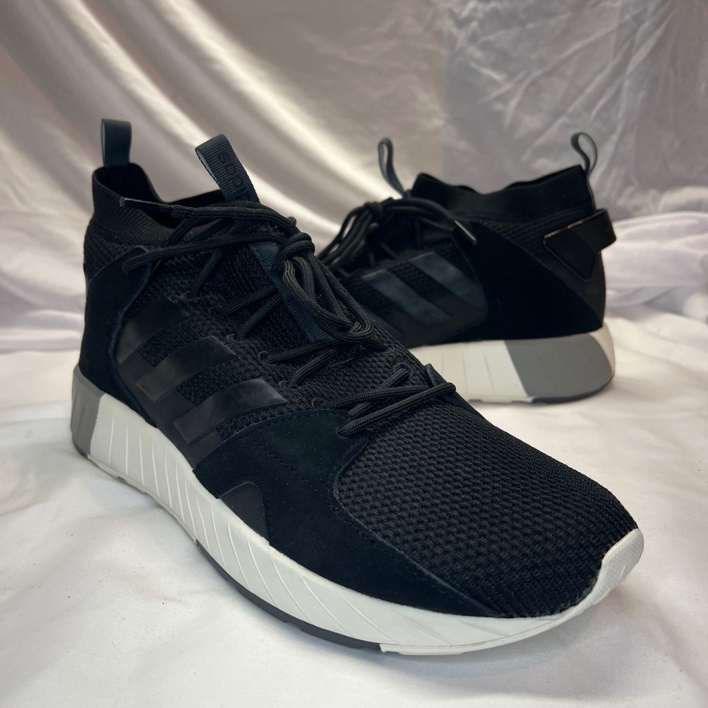 Adidas Questar Strike Mens Running Shoes Black White‎ Cloudfoam F97653 Size 13